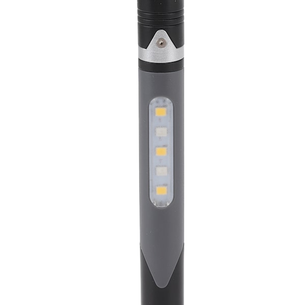 Penna ficklampa USB-laddning 3 ljuskällor LED-chip klämma design brett använd penna ljus ficklampa för reparation sjukhus svart