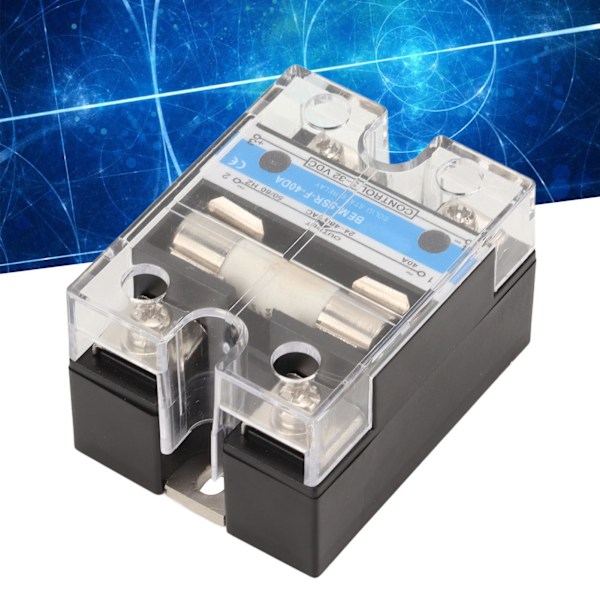 Solid State Relä EMI EFI Fri Låg Spänning SSR Hög Känslighet Överströmsskydd Solid State Relä med Säkring
