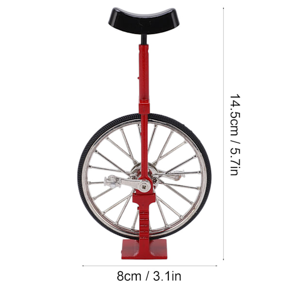 Enhjuling Modell Simulerad Levande Design Vacker Utsökt Texturerad Legering Mini Enhjuling Leksak Prydnad
