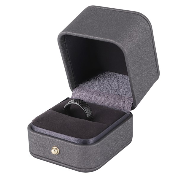 Kolfiber Smart Fingernyckelring med Box Passar för Tesla Model 3/X/S/Y