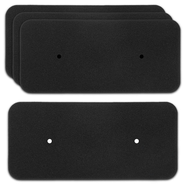 4X torktumlarfilter för Hoover Candy 40006731 | Värmeväxlarfilter 275 x 125 x 10 mm | Torktumlarfilter skumfilter luddfilter filtermatta för torktumlare