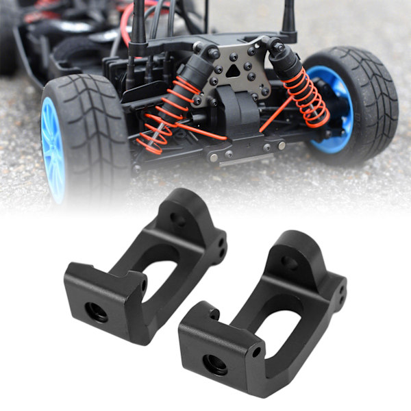 RC främre C-navbärare uppgraderingsdelar aluminiumlegering caster block för TRAXXAS SLEDG 4-hjulsdrift 1/8 RC-bil svart