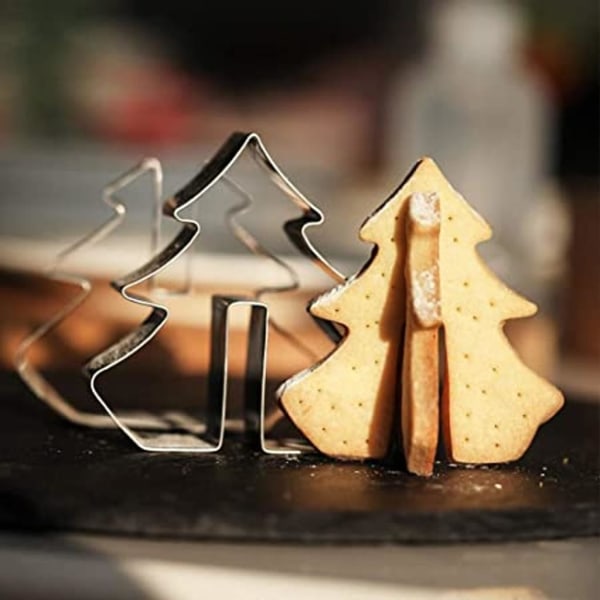 Jul Cookie Cutters, 3D Cookie Cutters Barn, 8 st Rostfritt Stål Cookie Cutters, Cookie Cutters