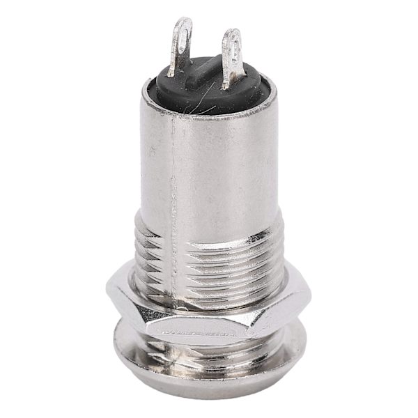 10 st Nyckelströmbrytare Fat Metall ONOFF Strömspärr Rostfritt Stål med Nyckelmutter 12mm AC DC220V (Enkel Dragning)