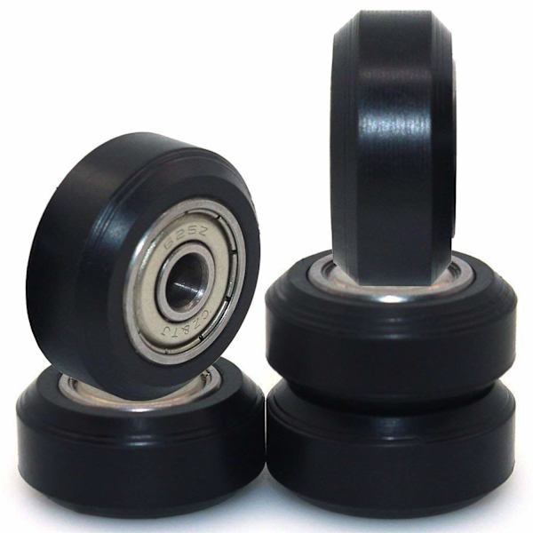 Utrustning Stor Plast Remskiva Hjul med Lager Passiv Rund Hjul Tomgångsskiva Växel Perlin Hjul för Ender 3, CR-10, CR-10S (Paket med 10 st) (Stor