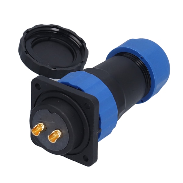 Vattentät kontakt fyrkantig 4 hål IP68 Aviation Power Socket 380V 45A för kabeltråd SP282 stift