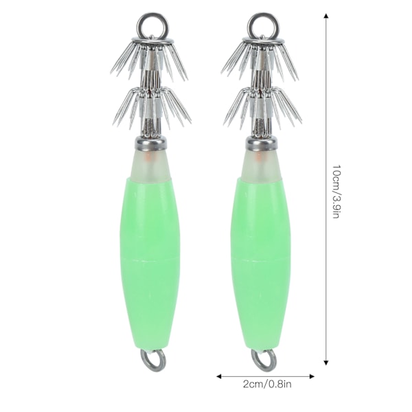 Squid Hook Noctilucent Squid Cuttlefish Lure Jigs Fluorescent Fishing Bait Head Hooks