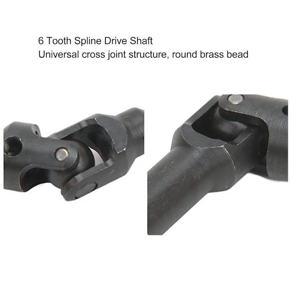 Universell drivaxel ersättning stål spline axel för 1/10 fjärrkontroll klättring bil 77-101mm / 3-4in