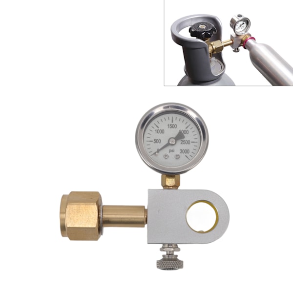 Soda vatten adapter koppar W21.8 14 med tryckavlastningsventil manometer sodamaskin snabbkoppling för Terra