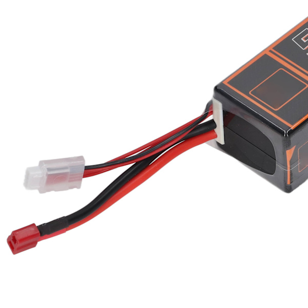 11,1V 5000mAh 100C 3S LiPo-batteri med T-formad röd pluggtillbehör för FPV RC Racing Car Quadcopter