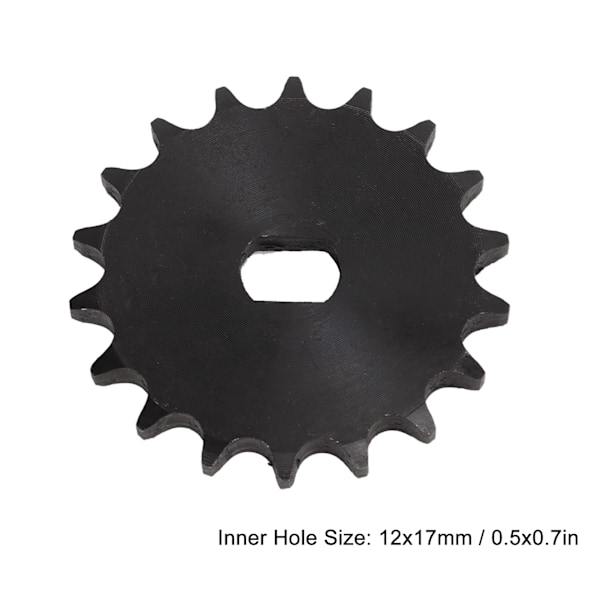 428 Kedjemotor Drevväxel Kolstål Kedjehjul för MY1020 MY1012 ZXF1122 Växelmotor Inre H Hål 12x17mm 18T