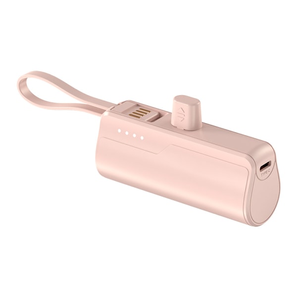 5000mAh Mini Portabel Powerbank, Backup Rese Mobil Laddare, Nödkraft Ficka Powerbank, USB Mobil Backup Batteripack, Type-C white white