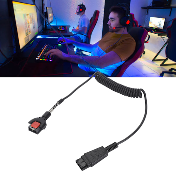 Streckkodsläsare Adapterkabel Spiral för CBL HS2100 QDC1 01T till för HS2100 Headsetsladd för WT41NO