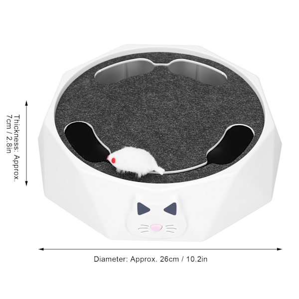 Interaktiv kattleksak teaser katt elektrisk fånga mus möss skivspelare katt interaktiv leksak