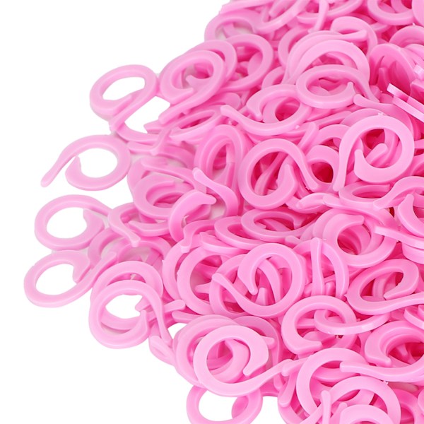 500 st plast stickmarkörer rosa räknesplitring virkning låsning sömnadstillbehör S