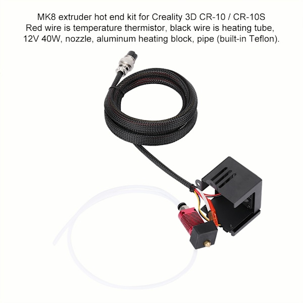 3D-skrivare Rostfritt stål J-huvud Hotend Extruder Spraymunstycke Kit för Creality CR-10/10s S4/
