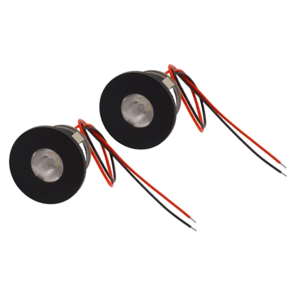 2 ST Små LED Spotlights 1W 80LM Aluminium Infällda Mini Spot Lampor Tak Downlight för Klädsel Studierum Bil