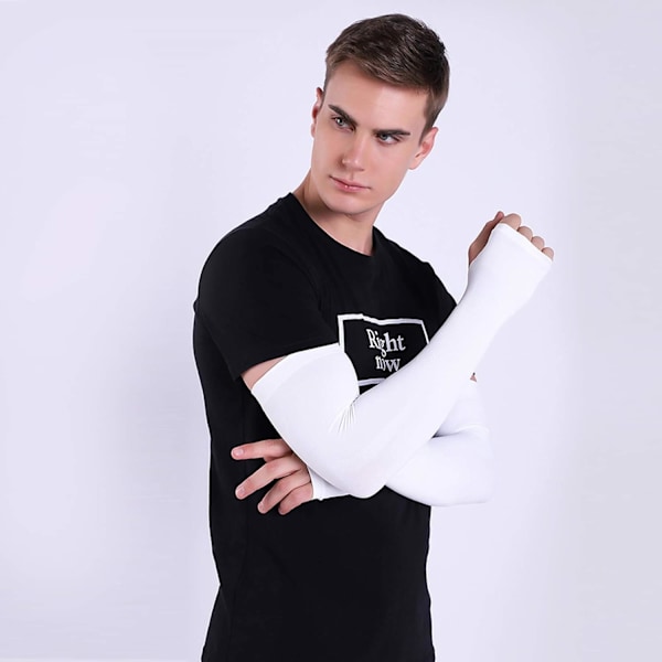 Armärmar UV Solskydd Armmanschetter Finger Tatueringsskydd