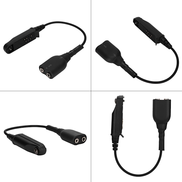 A58 K-huvud 2-stifts Walkie Talkie ljudkabeladapter för Baofeng BF 9700 A 58 UV XR