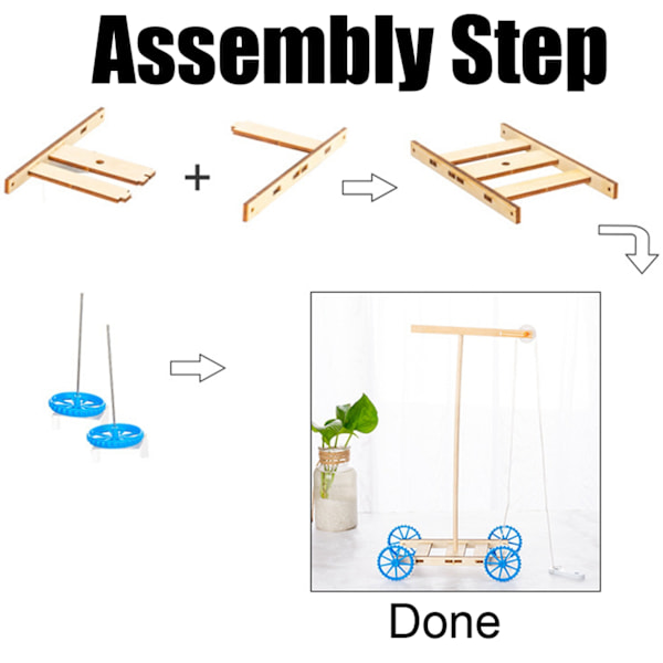 Träpussel DIY Modellbyggsats, Kreativitetsbyggset för 8+ Åringar, Soldriven STEM Pedagogisk Leksak, Flexibla Leder och Kvalitetshantverk,