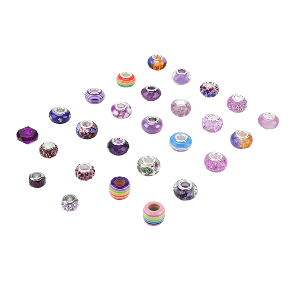 27 st stora hål pärlor 5 mm diameter Flera stilar Utsökt utseende Vacker färg DIY pärla tillbehör Typ C