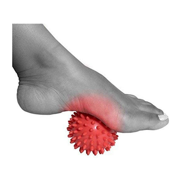 Massageboll - Spikig för djup vävnadsmassage i ryggen, fotmassageapparat, plantar fasciit och djup vävnadsmuskelterapi i hela kroppen - din kompakta muskel