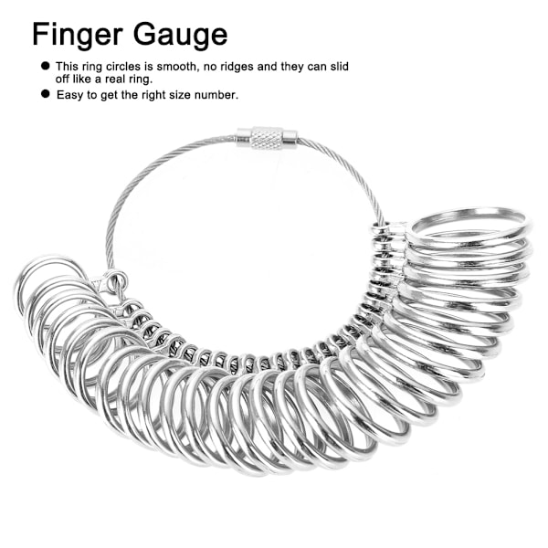 Ring Fit Genius, Ditt smidiga mätverktyg för perfekt passform, metallfingerstorleksmätare levererar precision och användarvänlighet