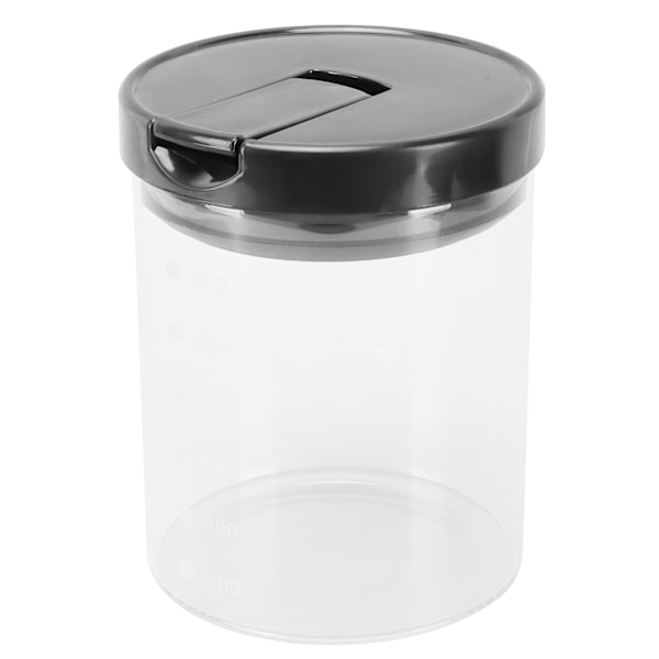 Lufttät Förslutning Klar Glasbehållare, Vakuumbehållare för Färska Ingredienser, Multifunktionell Förvaring med Bred Öppning för Ditt Kök (600ml)