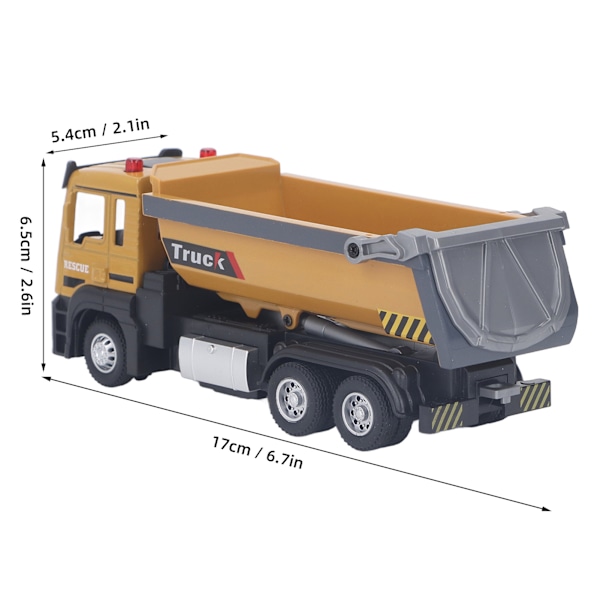 1/32 RC Engineering Transport Truck Leksak Full Funktionell Belysning Musik Legering Konstruktion Transport Traktor