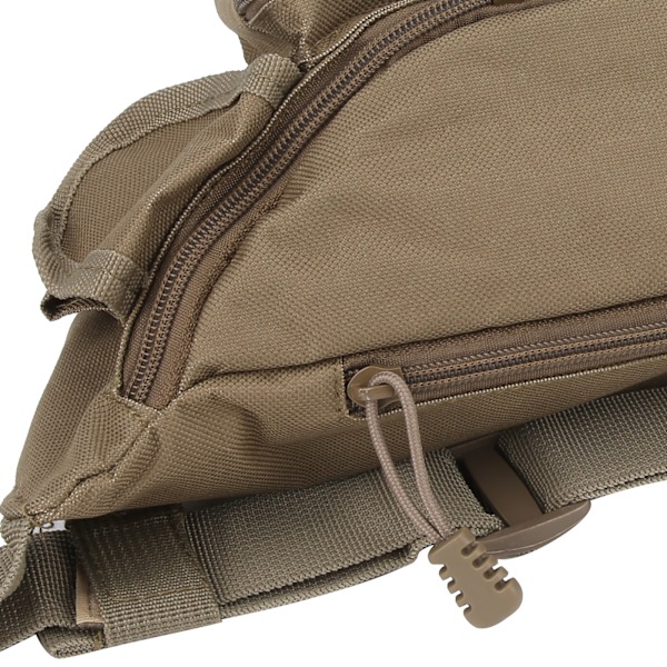 Fiskeväska Bärbar Polyester Förvaringsväska Bumbag Justerbar för Utomhusvandring KlättringKhaki