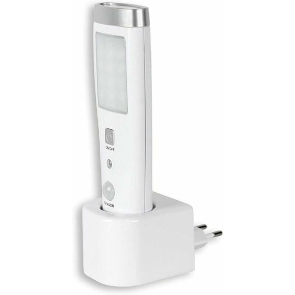 Uppladdningsbar ficklampa med rörelsesensor, starka vita lysdioder för tydlig sikt, säker och effektiv nödficklampa, 4 i 1 funktion