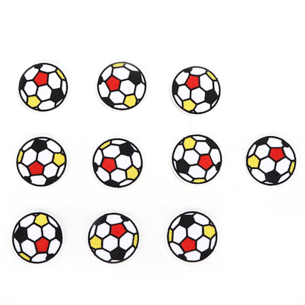 10 st sy på lappar bollsporter spel stil DIY broderade sy applikationer för barn dekoration kläder reparation