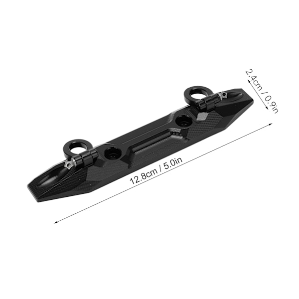 1/10 Aluminium Bakre Stötfångare för 1/10 för TRAXXAS för E REVO 2.0 Anodiseringsbehandling Aluminium Bakre Stötfångare med U-krok