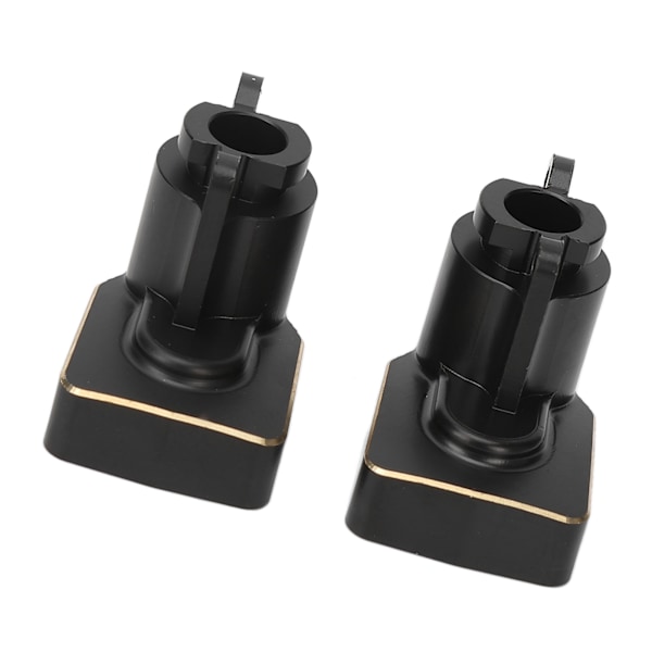 2PCS Bakre Portal Drivaxel Montering 1/18 RC Modellbil Bakre Mässingskåpa RC Tillbehör för Axial UTB18 Svart