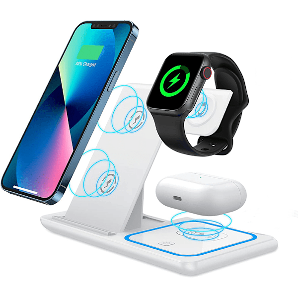 Trådlös Powerbank för Apple Watch Ultra 8 7 6 SE 5 4 3, Portabel Laddare med 18W Dubbel Utgång för Snabb Uppladdning, Miljövänlig Litiumpolymer
