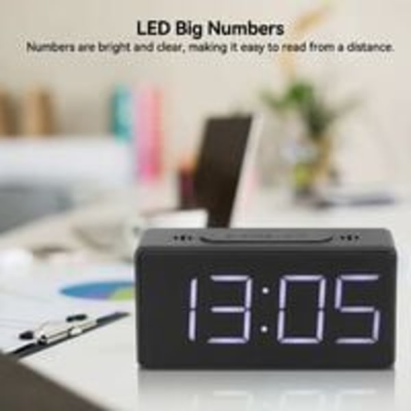 LED-väckarklocka, sängklocka, studentväckarklocka