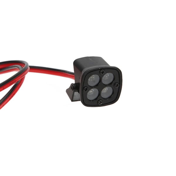 2 set LED-strålkastare för RC-bil, fyrkantiga strålkastare med hög ljusstyrka för 1/10 RC Crawler-bil