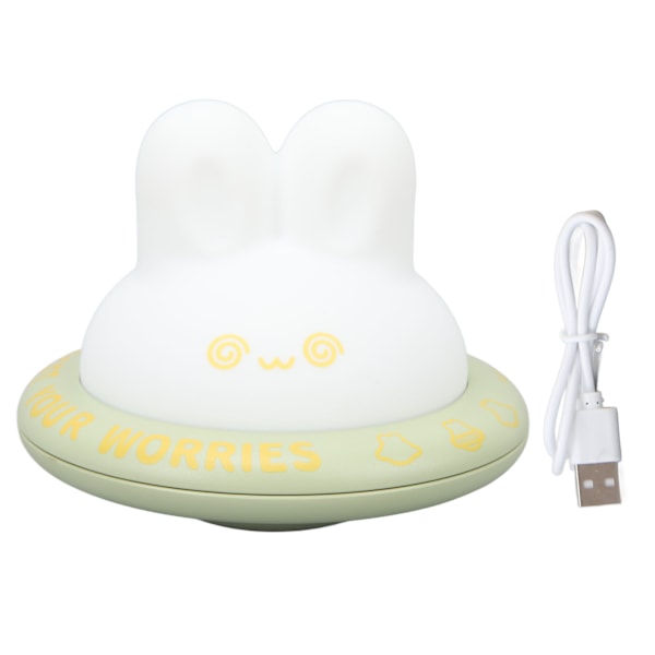 Kawaii Söt Lampa för Flickor & Pojkar, Silikon Nattlampa med Säkert Material, Uppladdningsbar Trådlös Användning, 3 Ljusstyrkenivåer, Timerfunktion, Rum