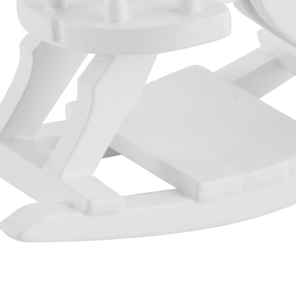 1:12 Trädocka Gunghäst Miniatyr Stol Möbler Modell Dekoration Tillbehör