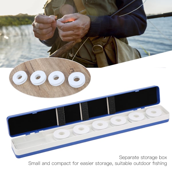 Fiskeutrustning Multifunktionell Flytande Fiske Linje Box Lindningsbräda Utrustning 450mm Vit Blå