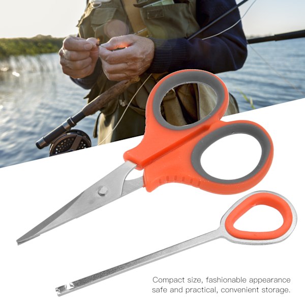 3 Set Multifunktionssax Linje Locktång Fiske Hook Remover Separator Fiskeutrustning Orange