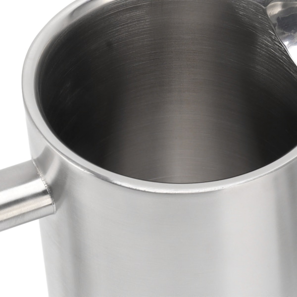 Fransk press kaffebryggare diskmaskin säker dubbelväggig isolerad rostfri kaffepress med filter 1L