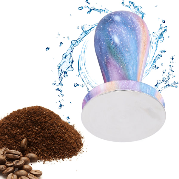 58mm Kaffe Tamper Stjärnstil Kaffe Pulver Press Hammer Frostad Handtag Kaffe Pulver Presser