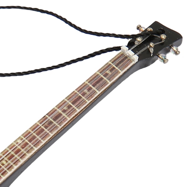 Miniatyr elektrisk gitarrmodell innovativ simulering handgjord trägitarr dekoration för presenter samling 13