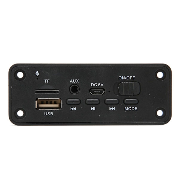 Bluetooth MP3 Dekoderkort 2 X 3W Multifunktionell Bluetooth 5.0 Modul Spelare för MP3-spelare Svart