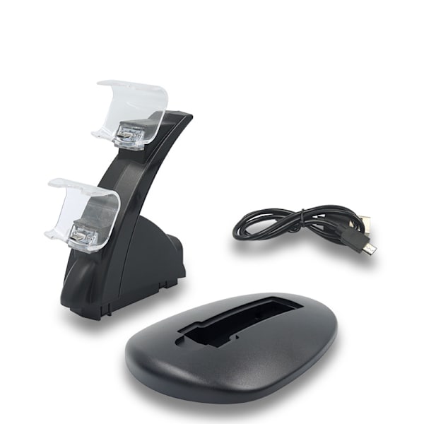 Lämplig för PS3-kontrollerladdare, Dual Console Charger Charging Doc