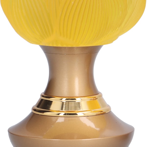 2-pack LED Buddhistiskt Ljus Gult Buddha Lampa Justerbar Buddhistisk Blomlampa Buddhism Tillbehör EU-kontakt 100-240V