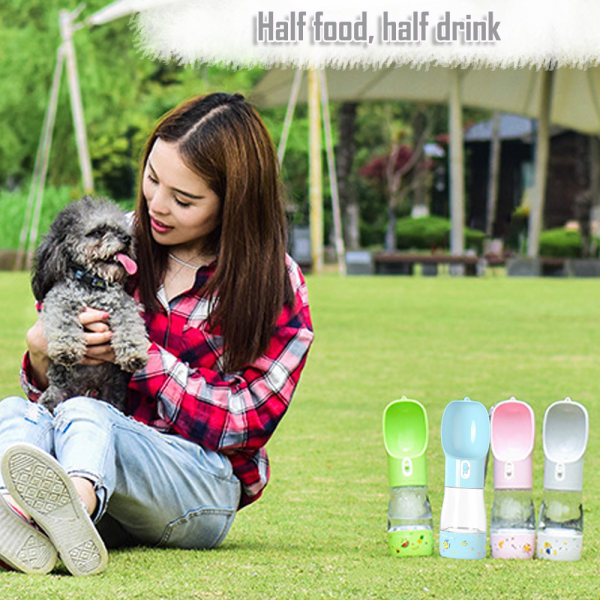 Löstagbar Design Combo Cup för att dricka och äta, Hund