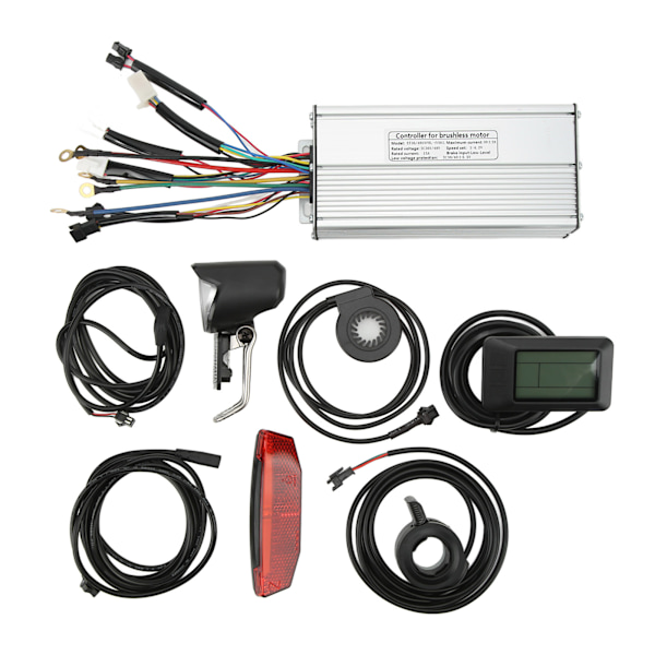 Elcykel Konverteringskit LCD7U Mätare 30A Sinusvågs Kontrollsystem för 48V 1000W Motor