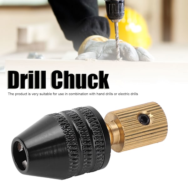 Borrchuck Snabbbyte 2,3 mm Skruvmejsel Adapter Konverterare 0,5‑3,2 mm Klämningsområde